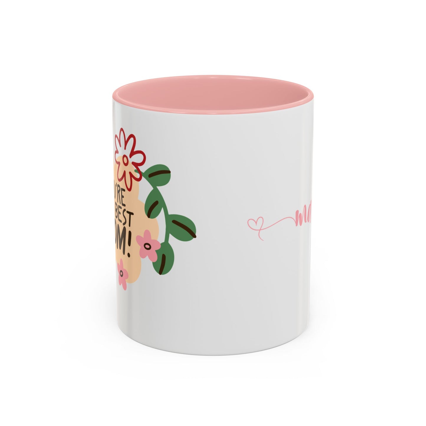 Best Mom's Floral Accent Ceramic Mug