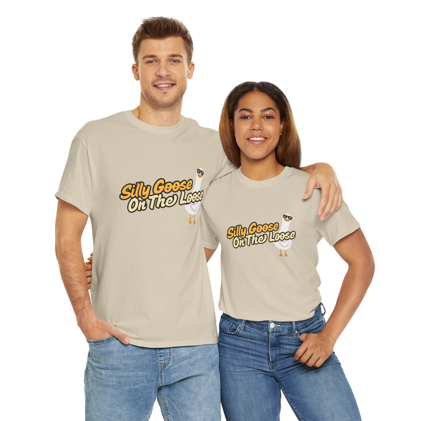 Silly Goose On The Loose Unisex Cotton Tee
