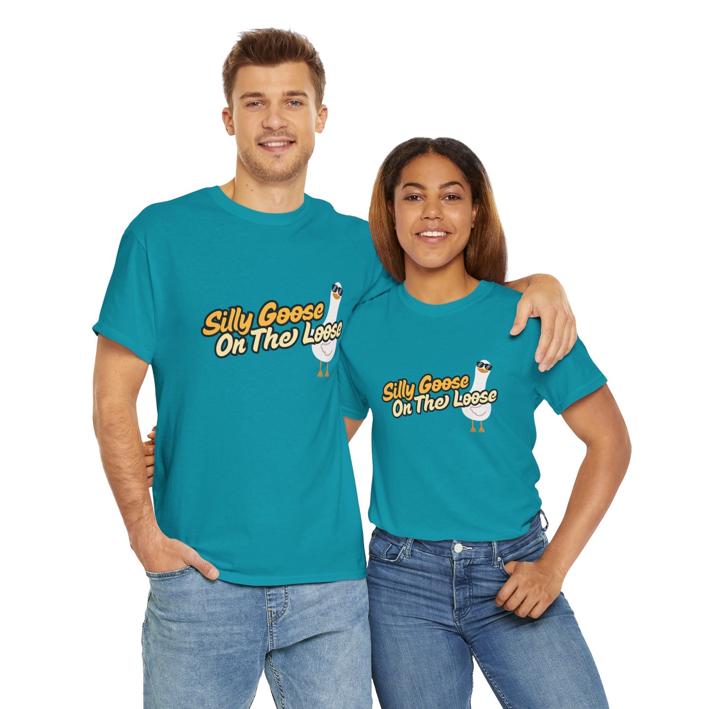 Silly Goose On The Loose Unisex Cotton Tee