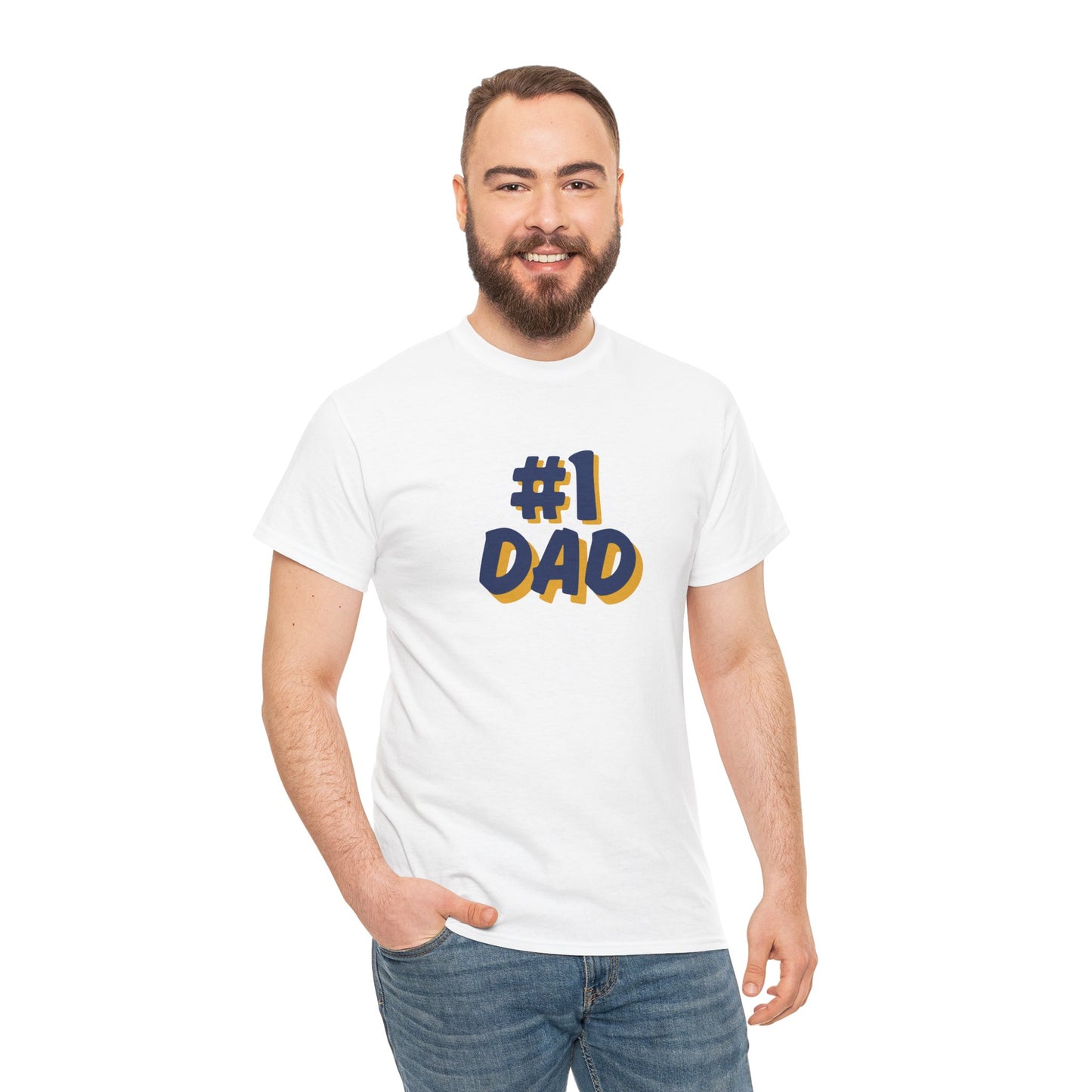 #1 Dad Cotton Tee - Perfect Father's Day Gift