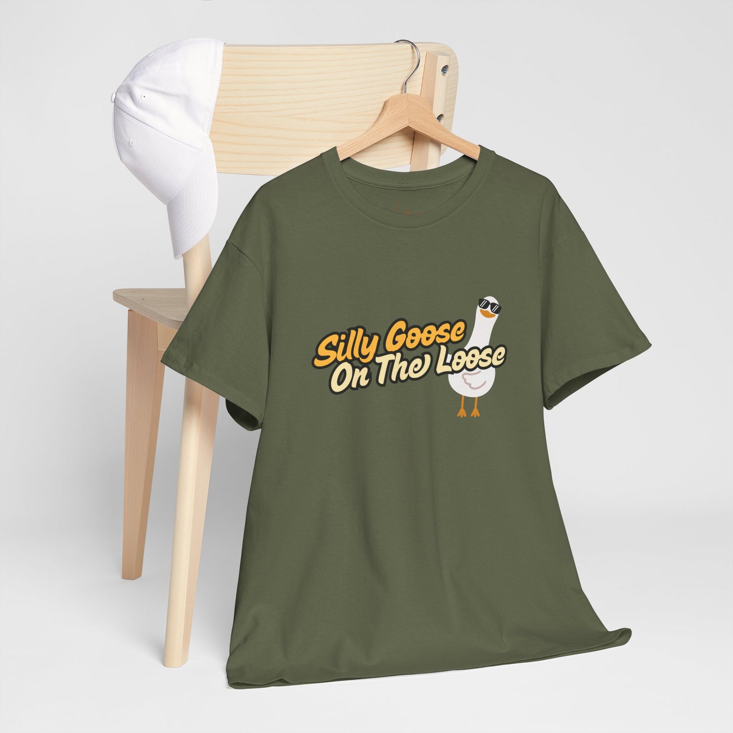 Silly Goose On The Loose Unisex Cotton Tee