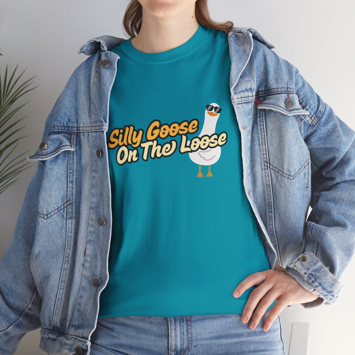 Silly Goose On The Loose Unisex Cotton Tee