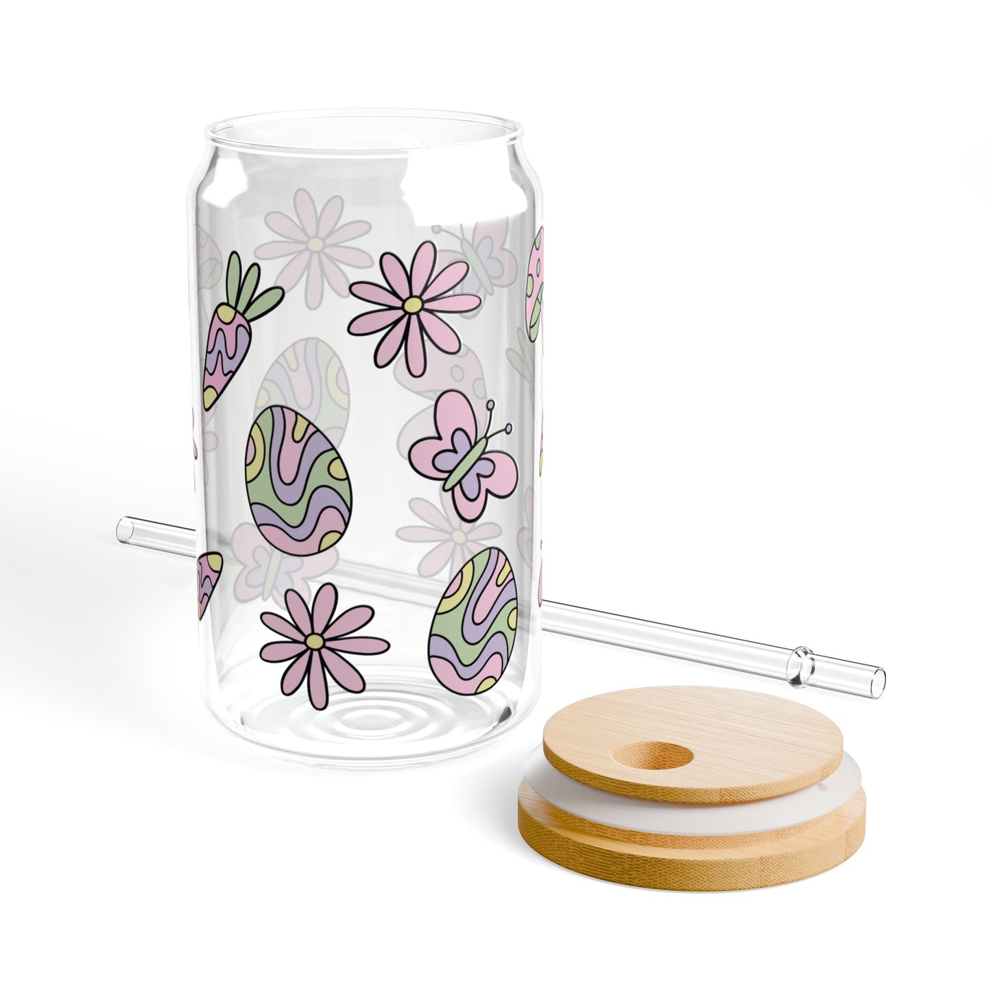 Easter Themed Glass Jar