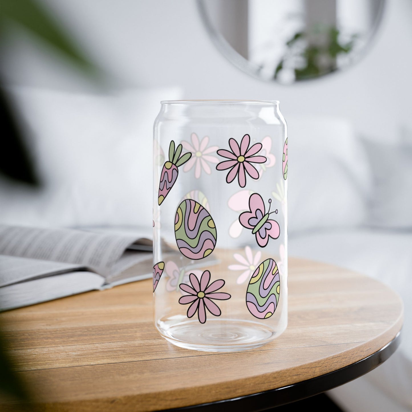 Easter Themed Glass Jar