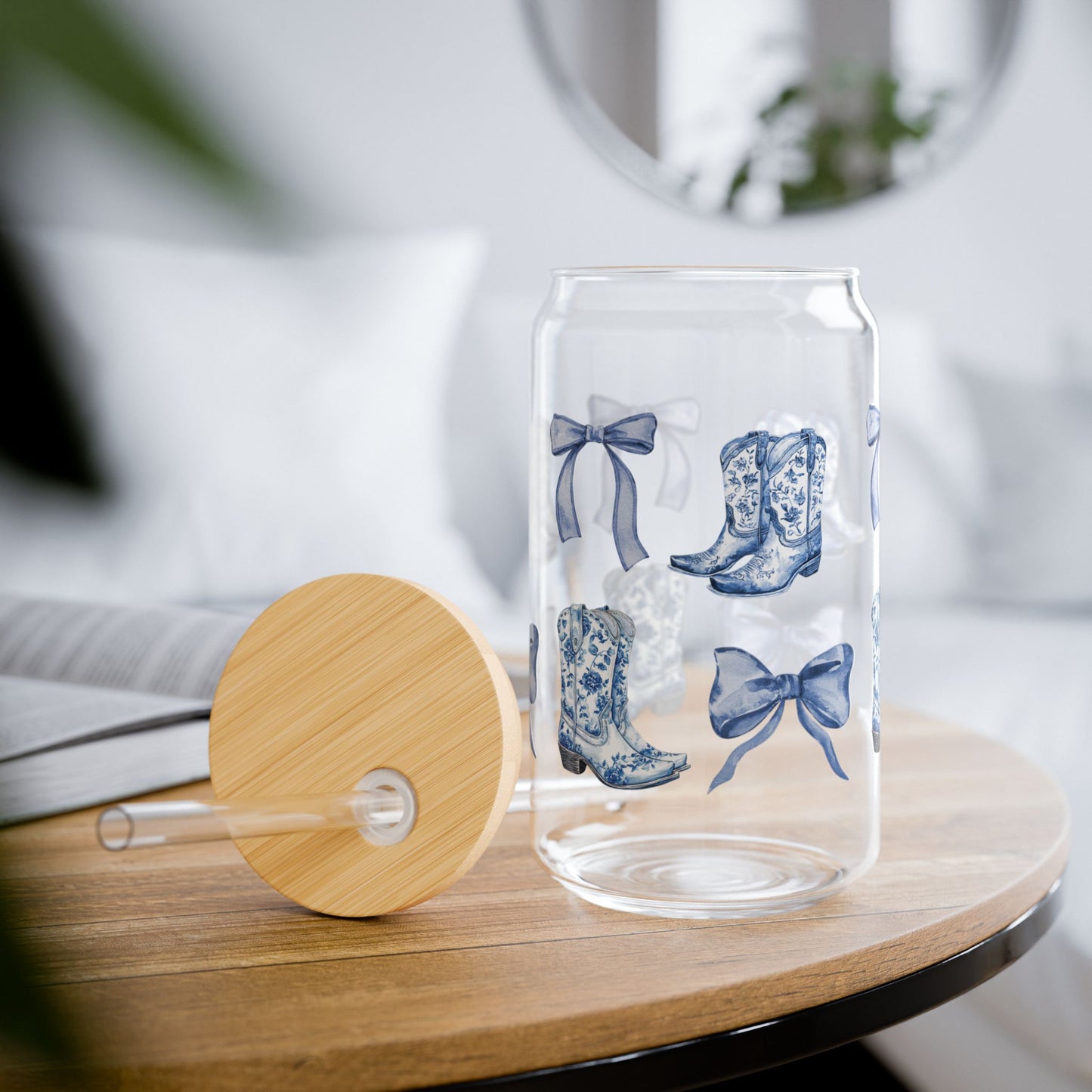 Coquette Cowgirl Glass Jar