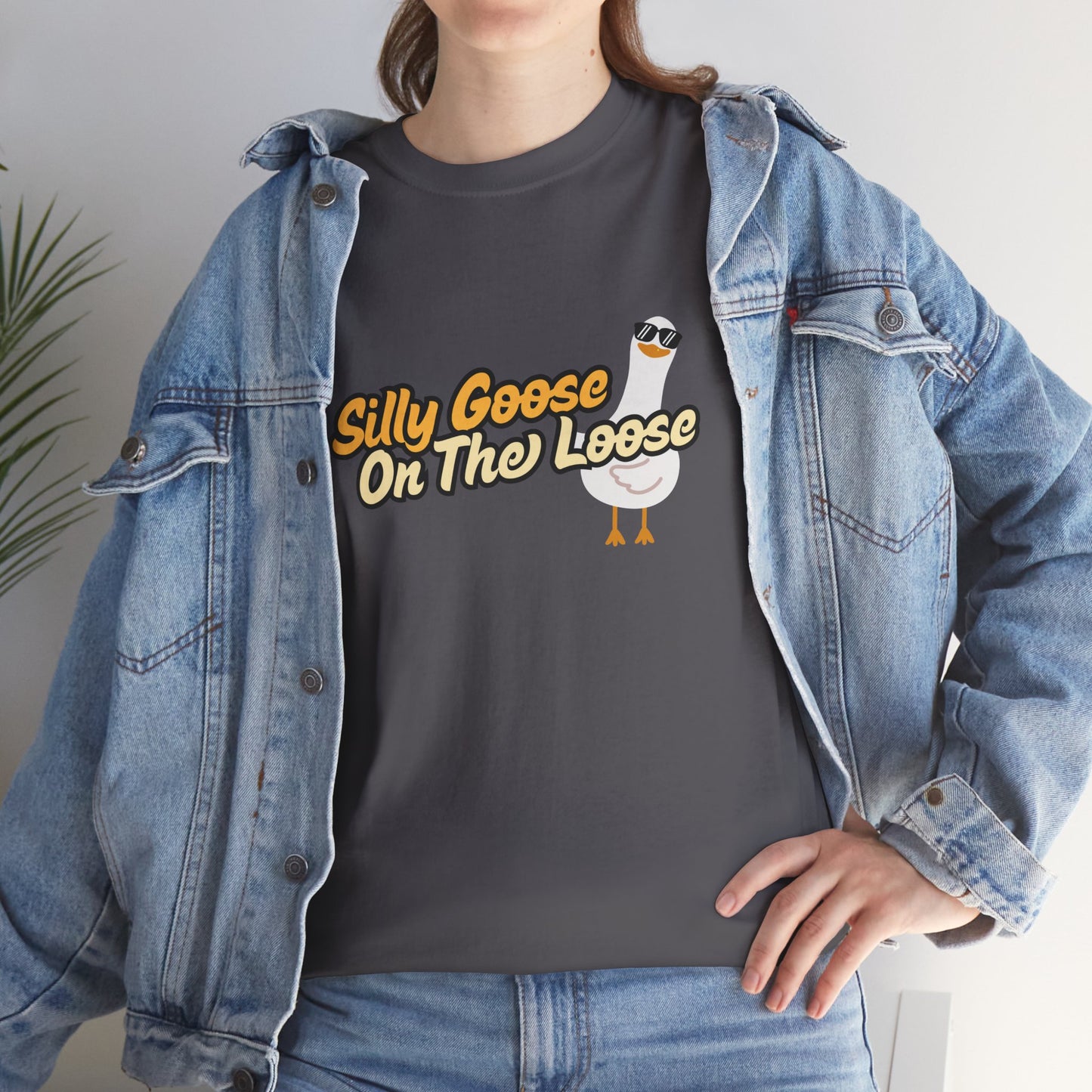 Silly Goose On The Loose Unisex Cotton Tee
