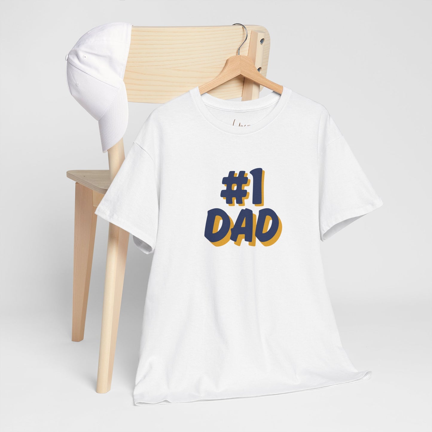 #1 Dad Cotton Tee - Perfect Father's Day Gift