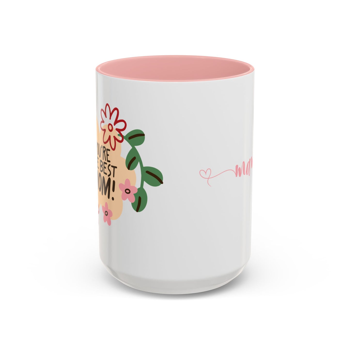 Best Mom's Floral Accent Ceramic Mug