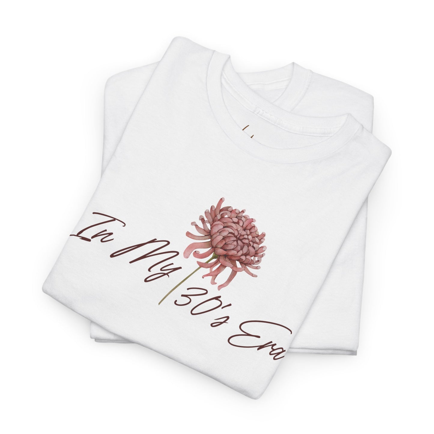 "In My 30's Era" Customizable Vintage Graphic Cotton Tee Shirt