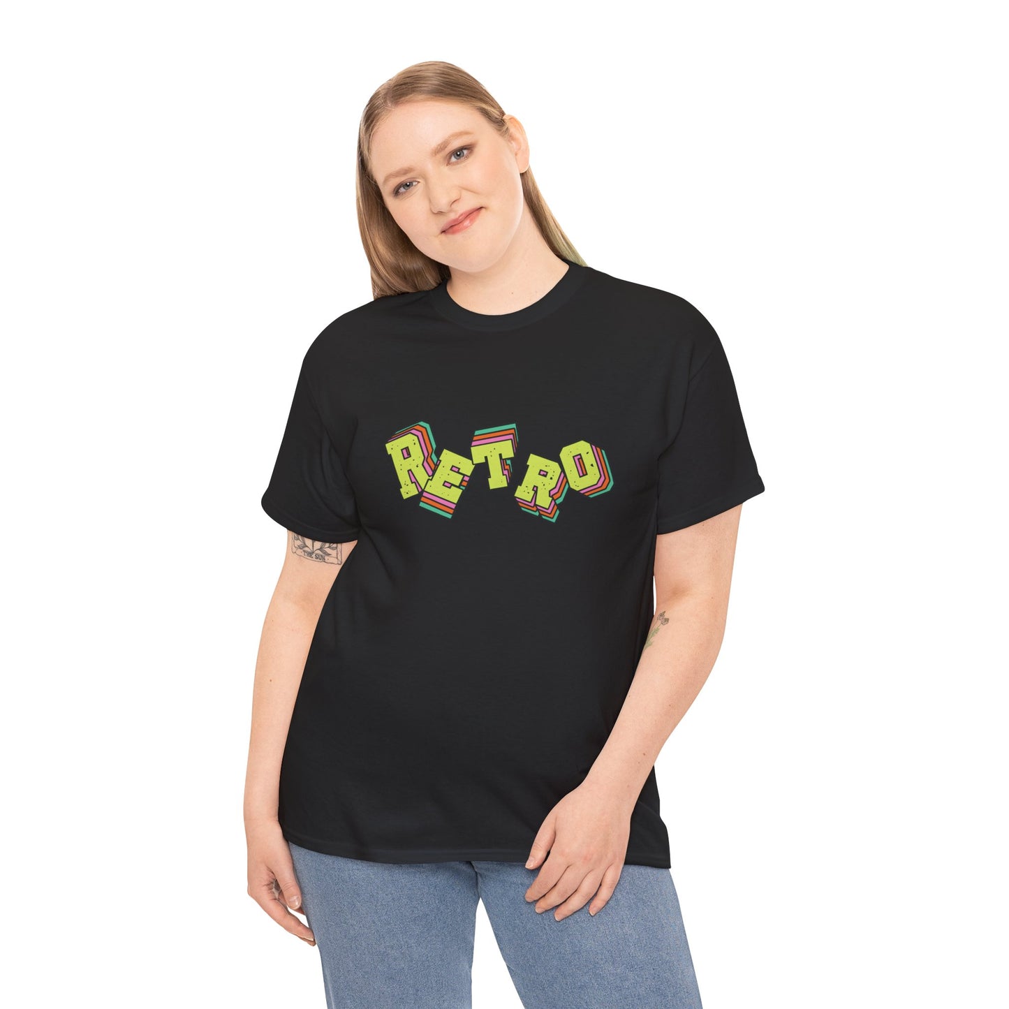Customizable Retro Lettering Unisex Cotton Tee