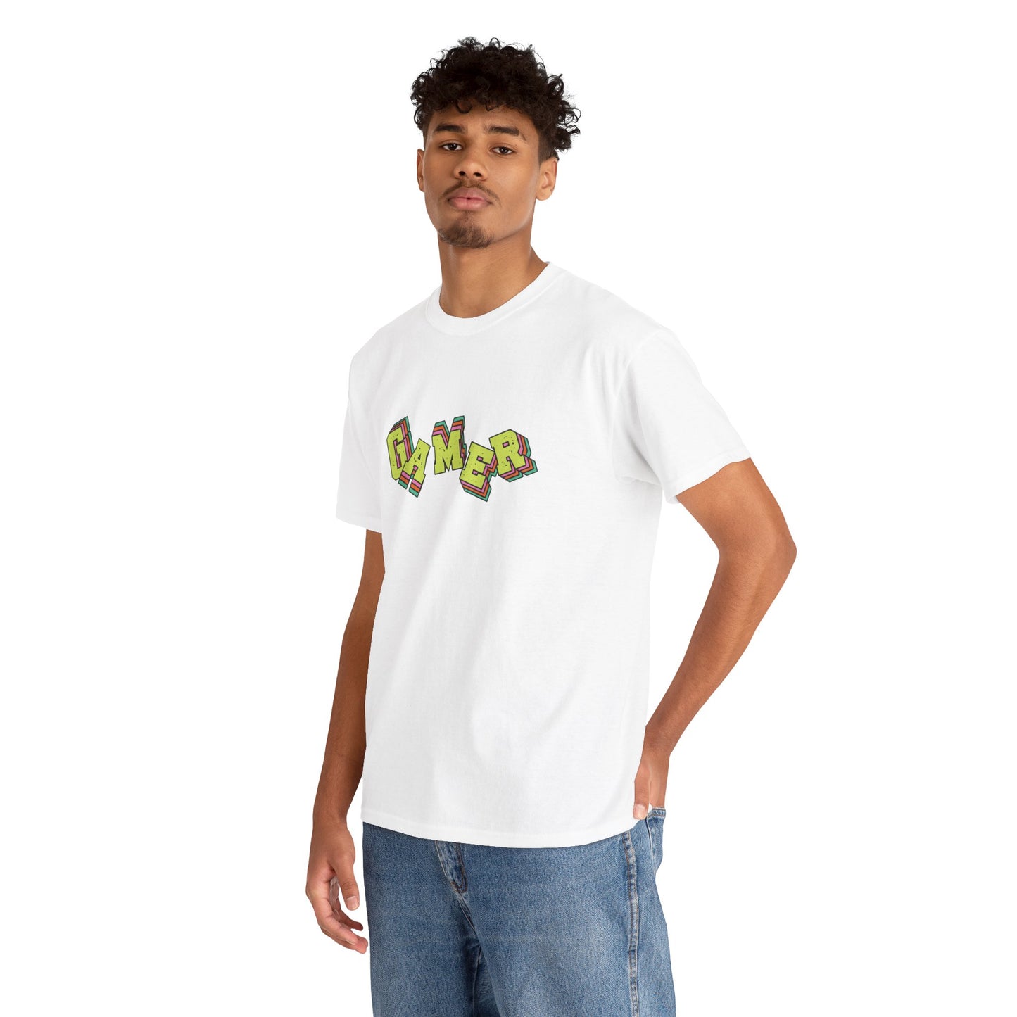 Customizable Retro Lettering Unisex Cotton Tee