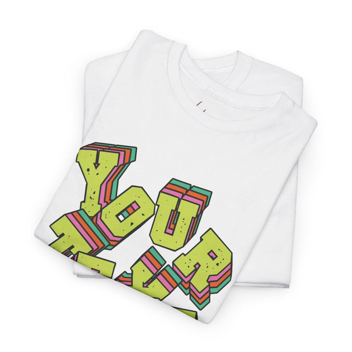 Customizable Retro Lettering Unisex Cotton Tee