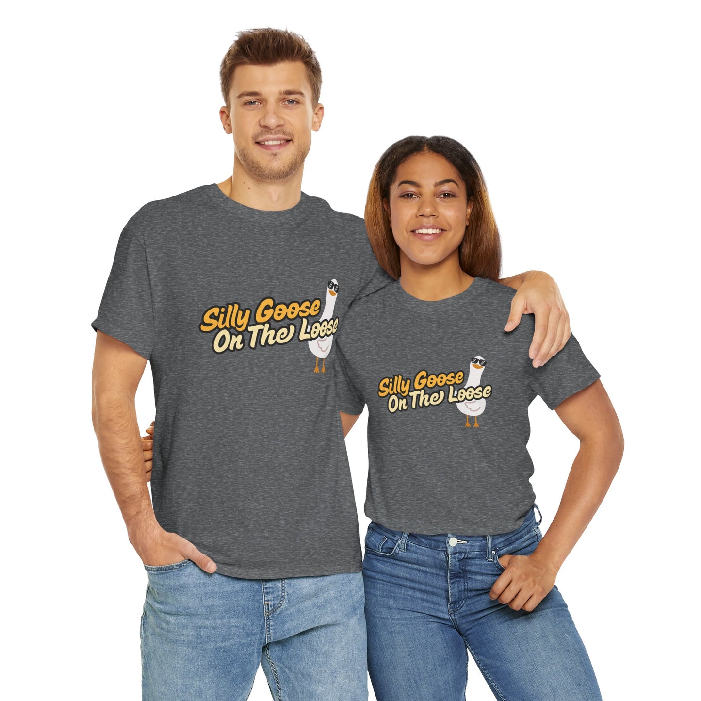 Silly Goose On The Loose Unisex Cotton Tee