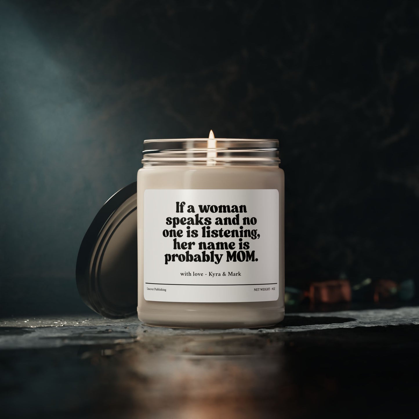 "Probably MOM" - Custom Quote Candle for Moms