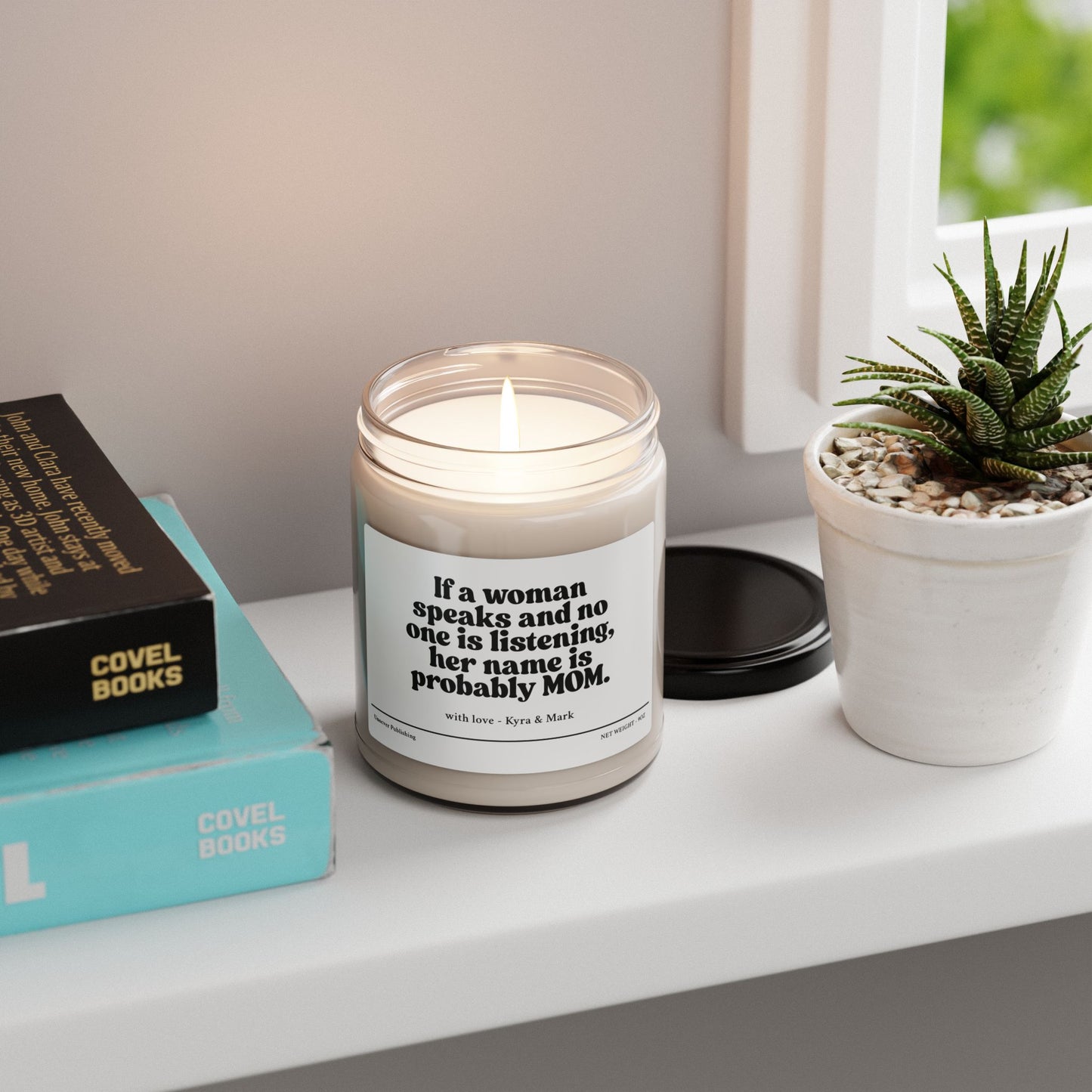 "Probably MOM" - Custom Quote Candle for Moms