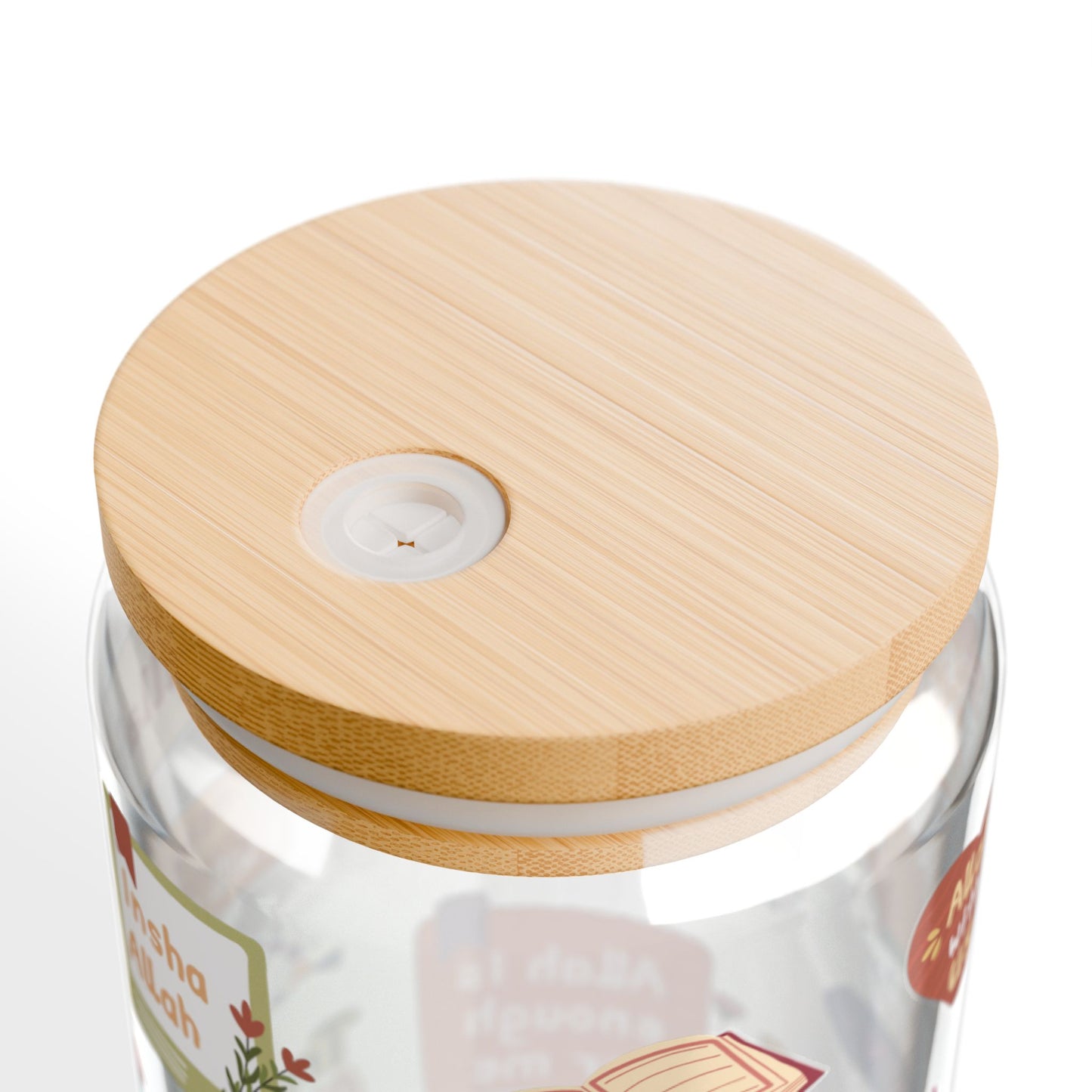 Inspirational Islamic-Themed Glass Jar