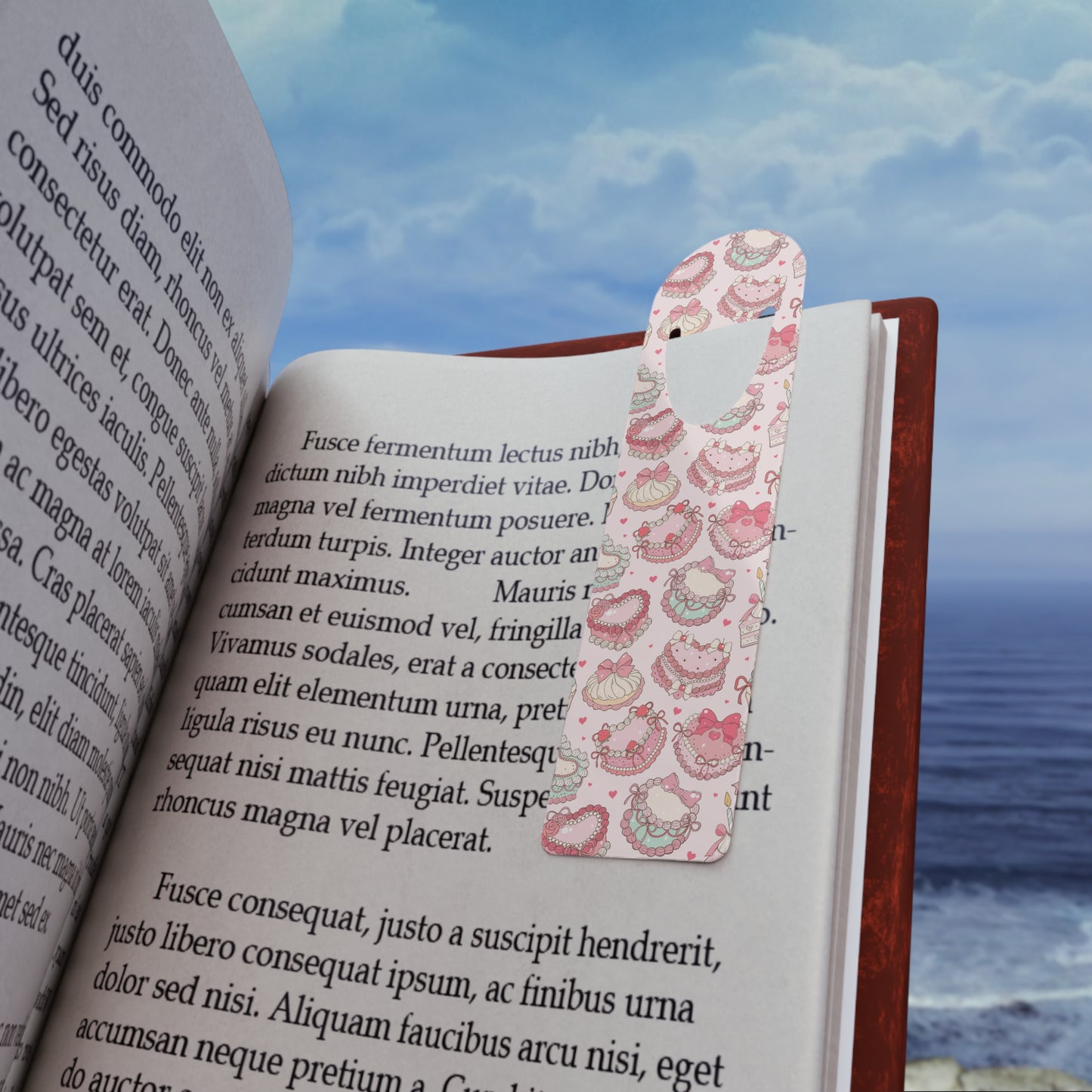 Pastel Cake Delight Aluminum Bookmark