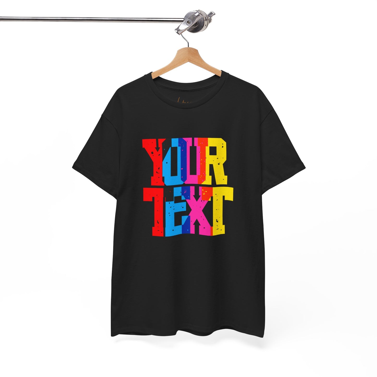 Customaizable Bold Block Lettering Unisex Heavy Cotton Tee
