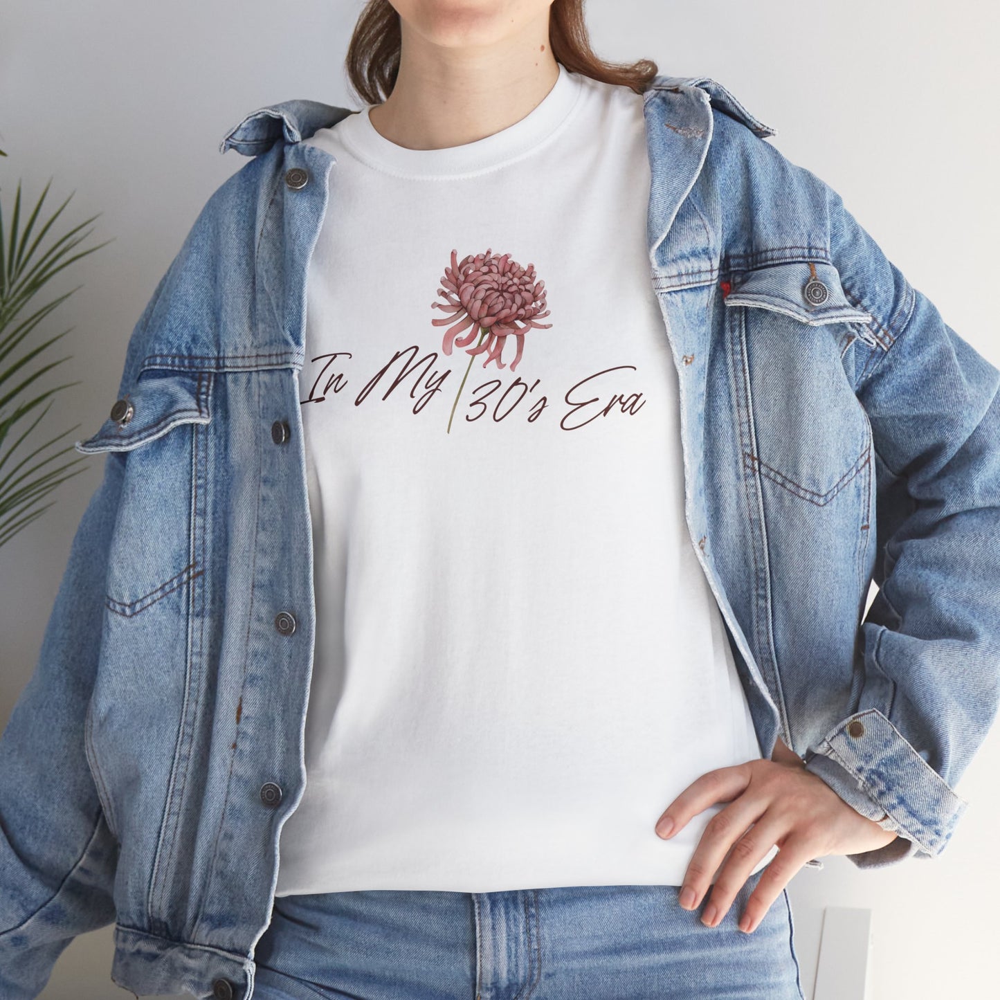 "In My 30's Era" Customizable Vintage Graphic Cotton Tee Shirt