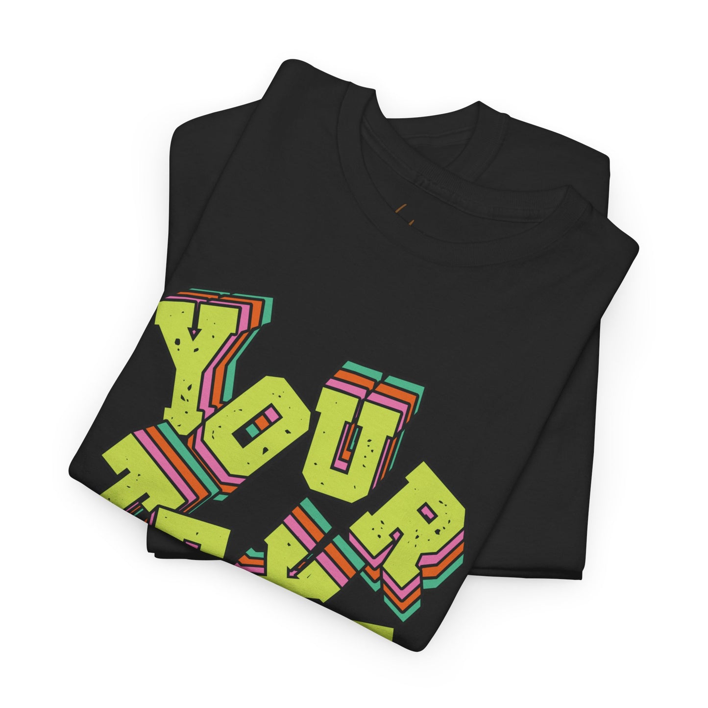 Customizable Retro Lettering Unisex Cotton Tee