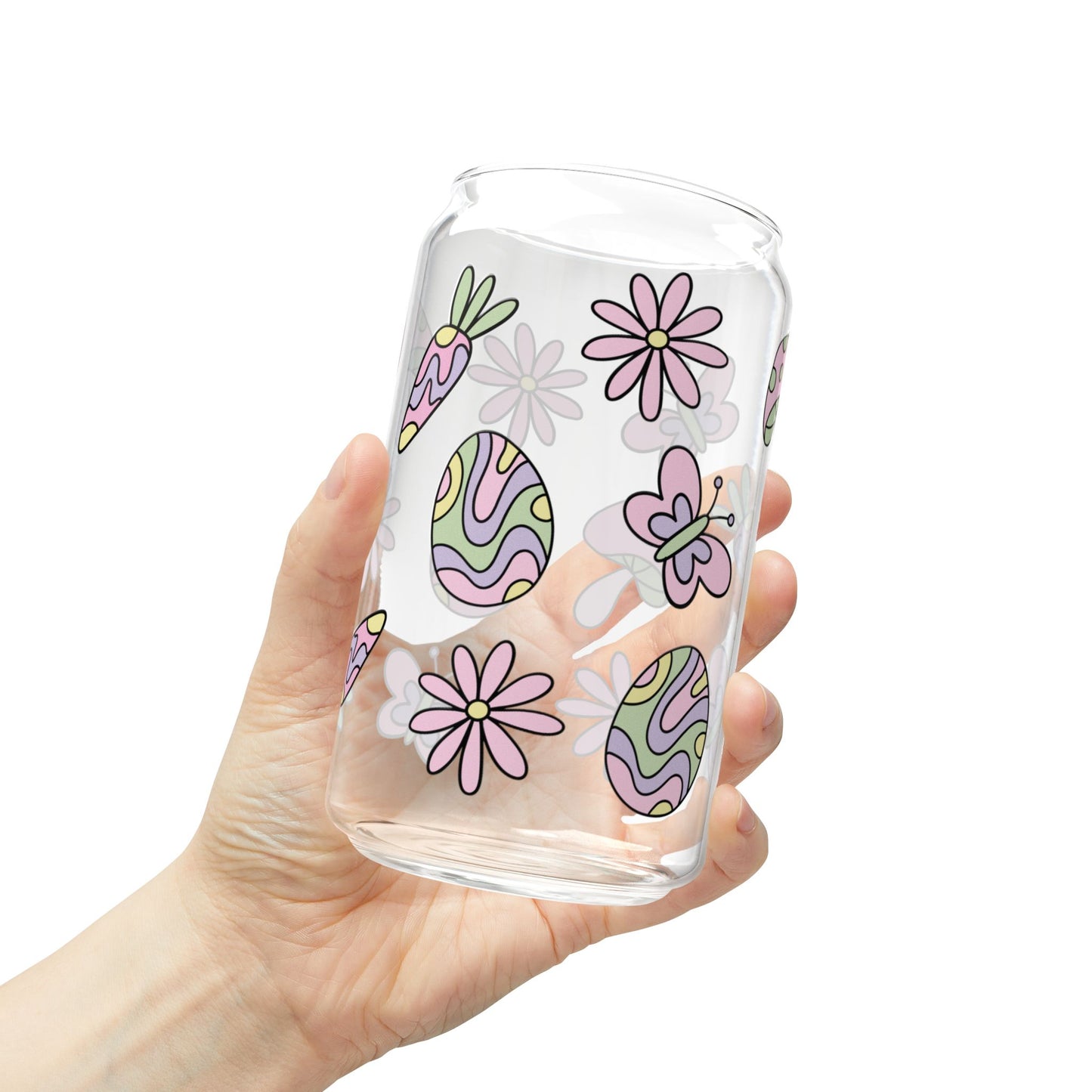 Easter Themed Glass Jar