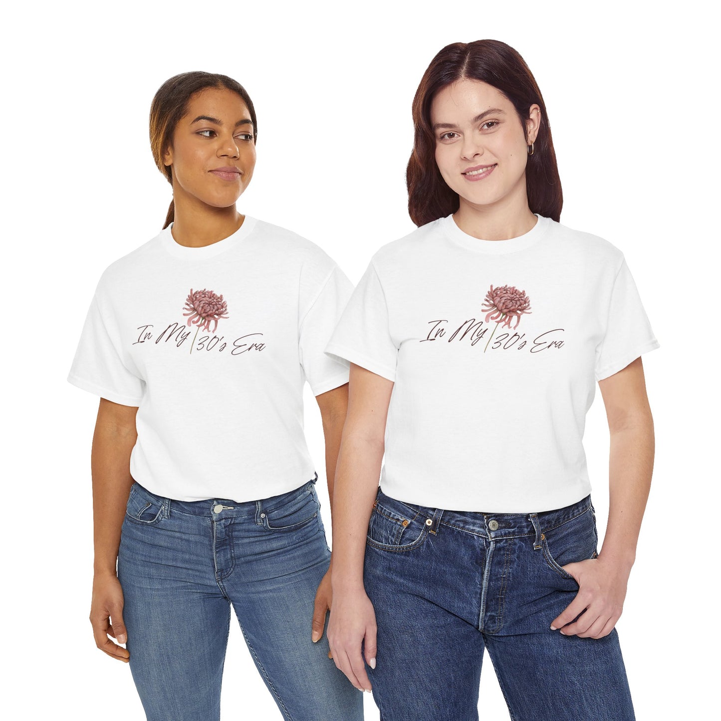 "In My 30's Era" Customizable Vintage Graphic Cotton Tee Shirt