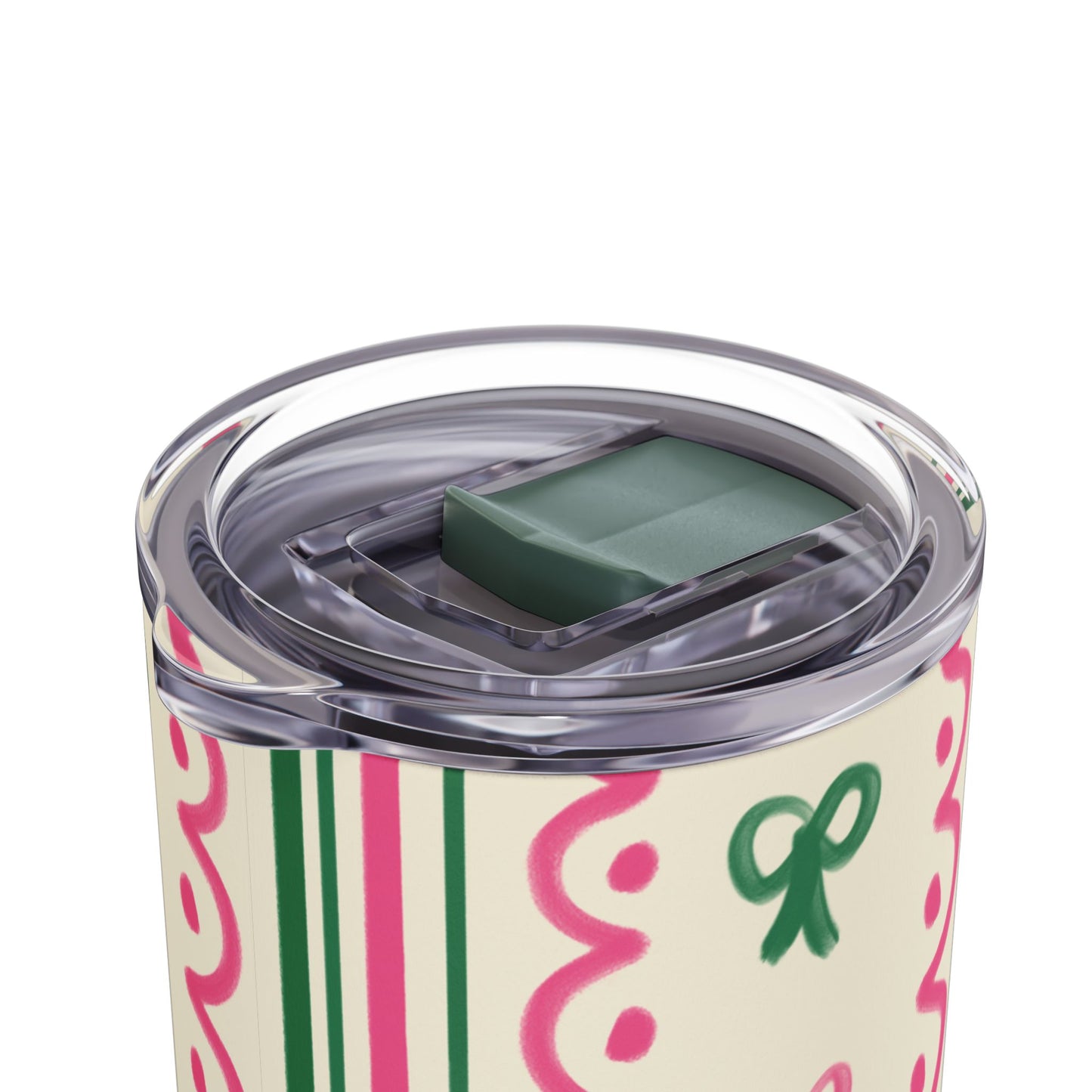 Elegant Bow Themed Skinny Tumbler