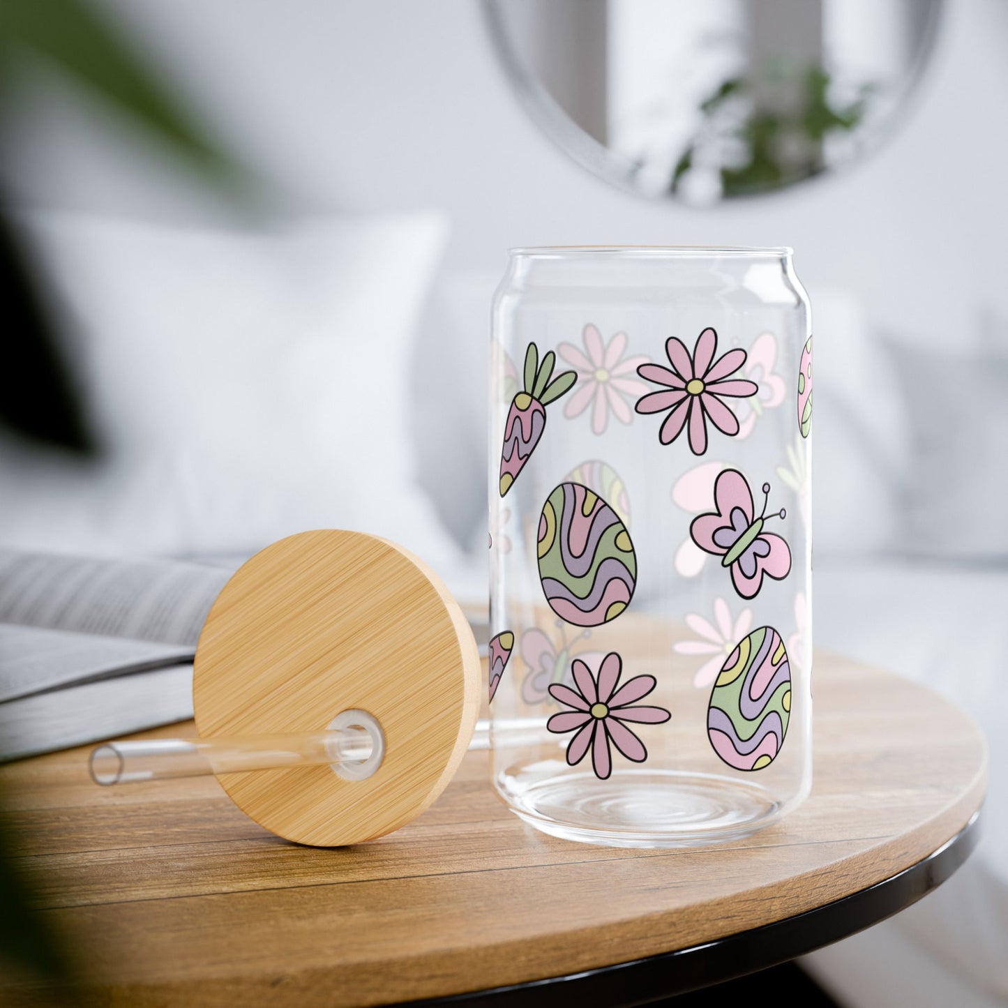 Easter Themed Glass Jar