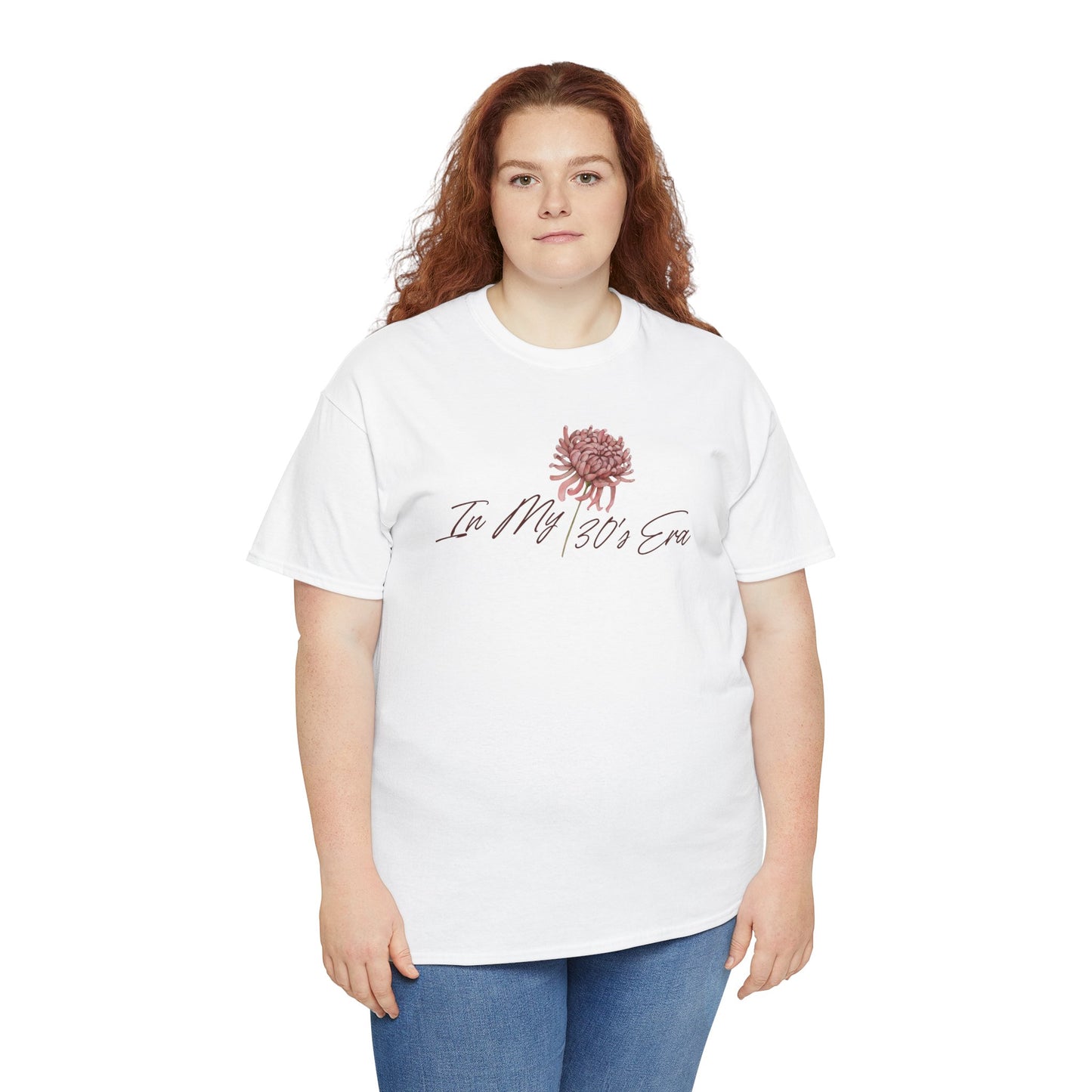 "In My 30's Era" Customizable Vintage Graphic Cotton Tee Shirt