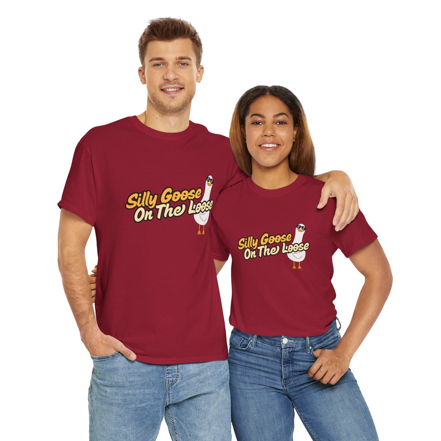 Silly Goose On The Loose Unisex Cotton Tee