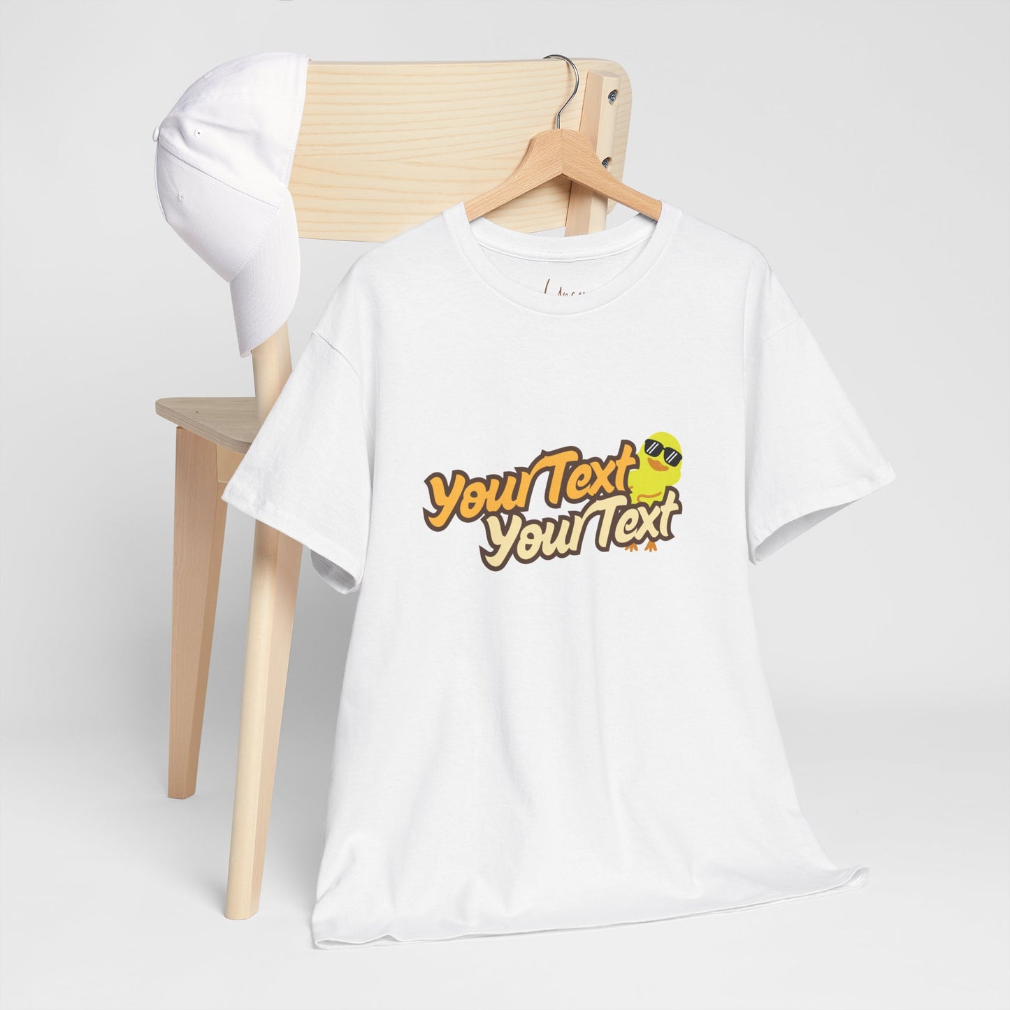 Personalized Unisex Quirky Duck Graphic Cotton Tee