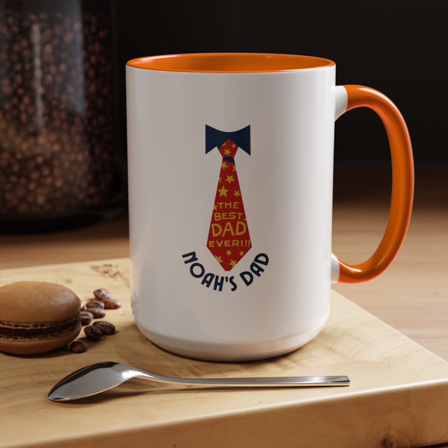 Personalized Father's Day Mug – Custom Name, Retro Design