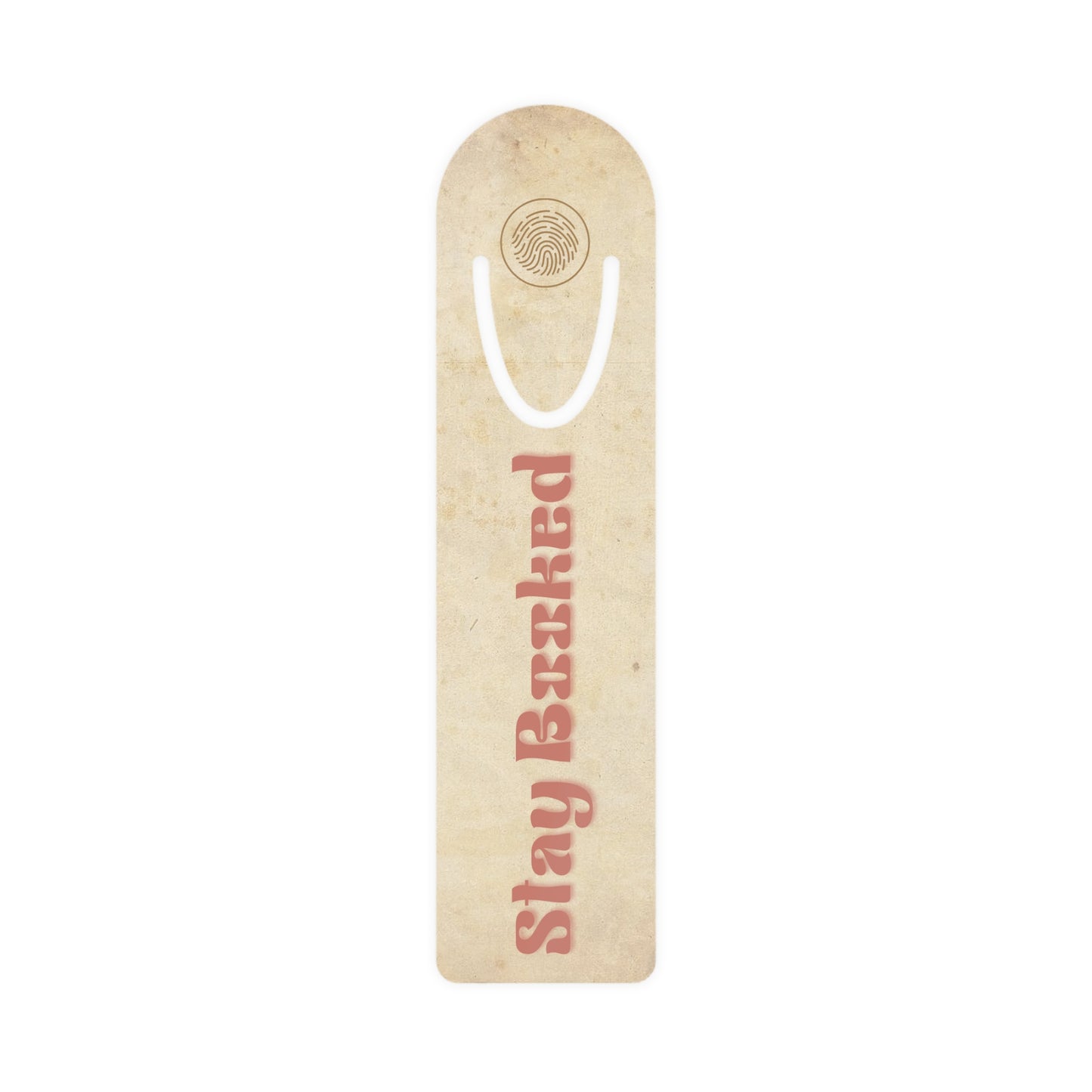Stay Booked Aluminum Bookmark