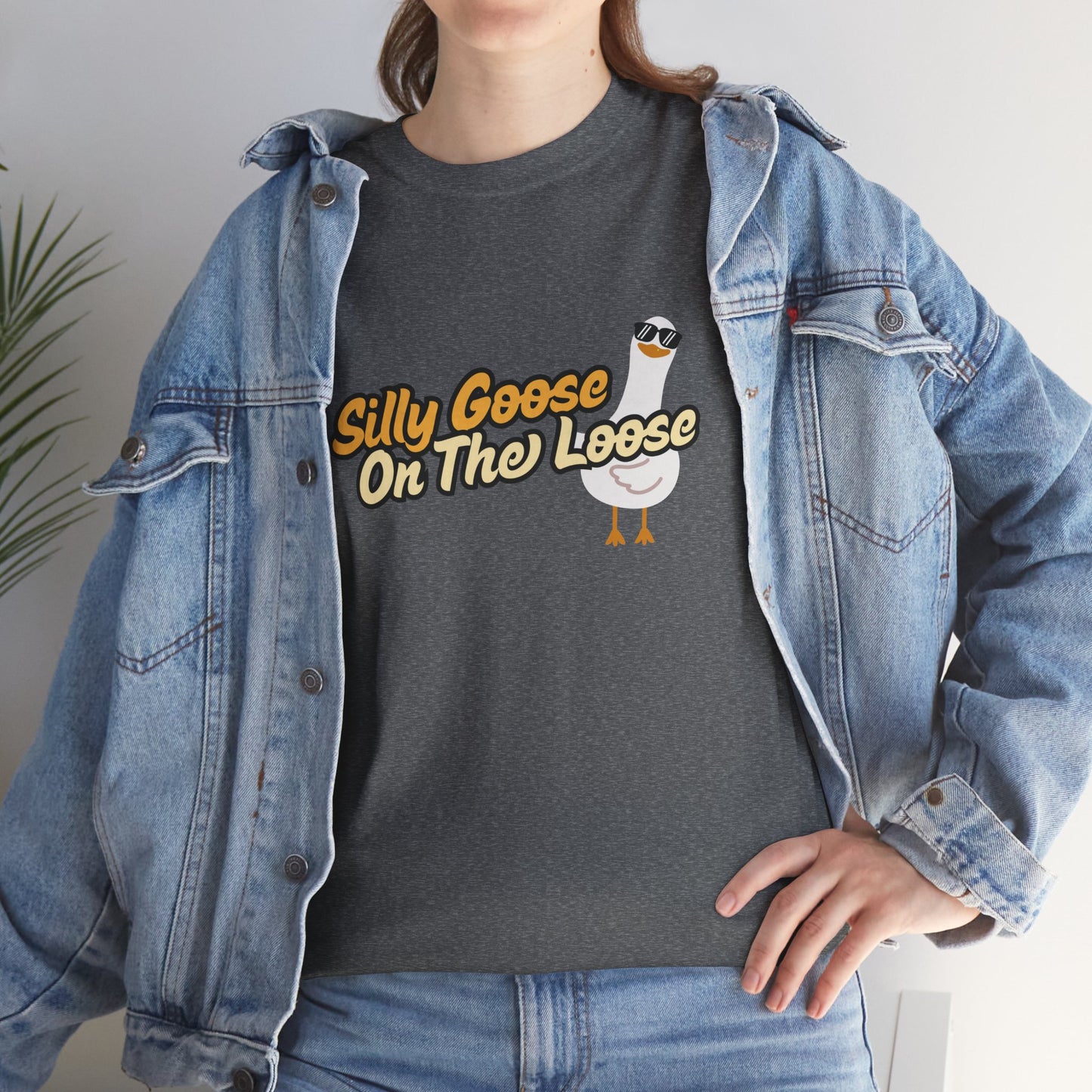 Silly Goose On The Loose Unisex Cotton Tee