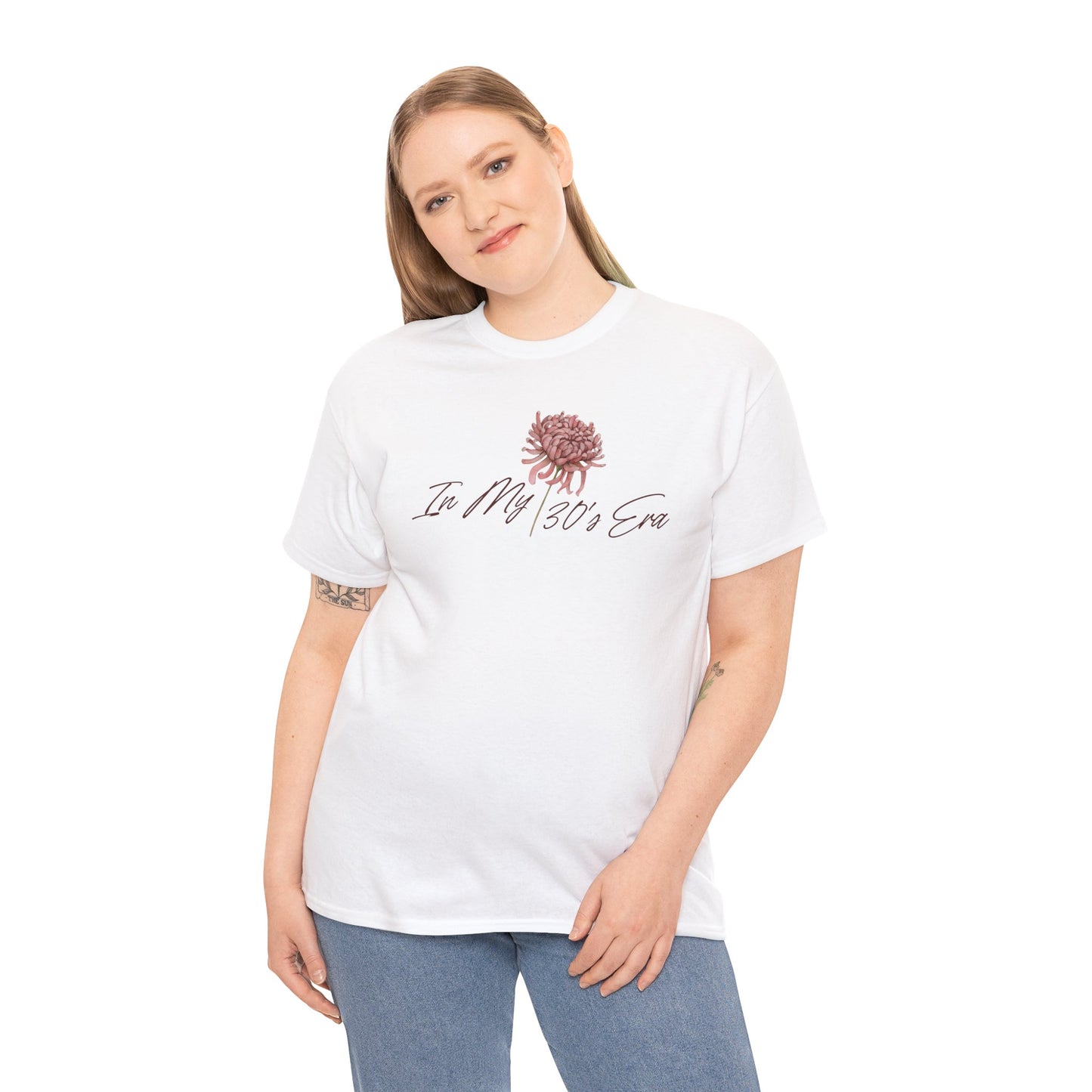 "In My 30's Era" Customizable Vintage Graphic Cotton Tee Shirt
