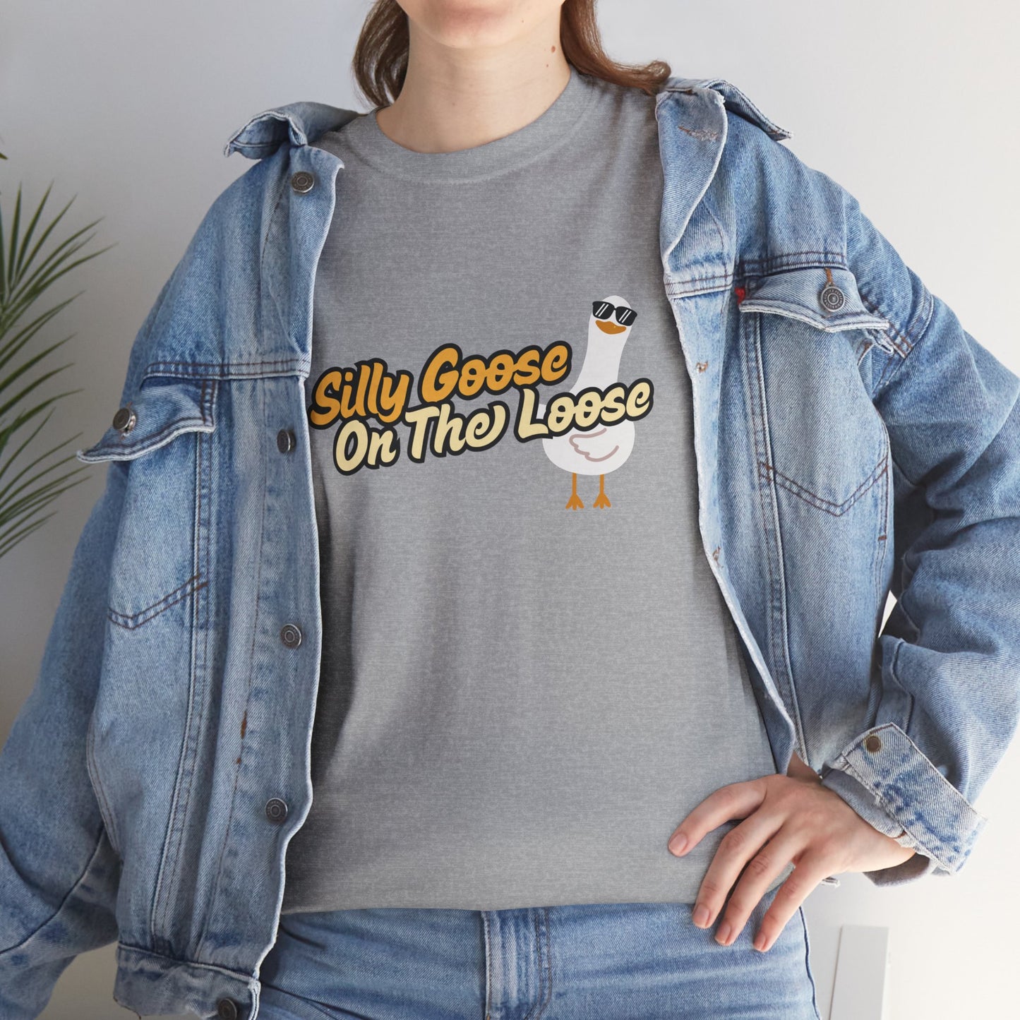 Silly Goose On The Loose Unisex Cotton Tee