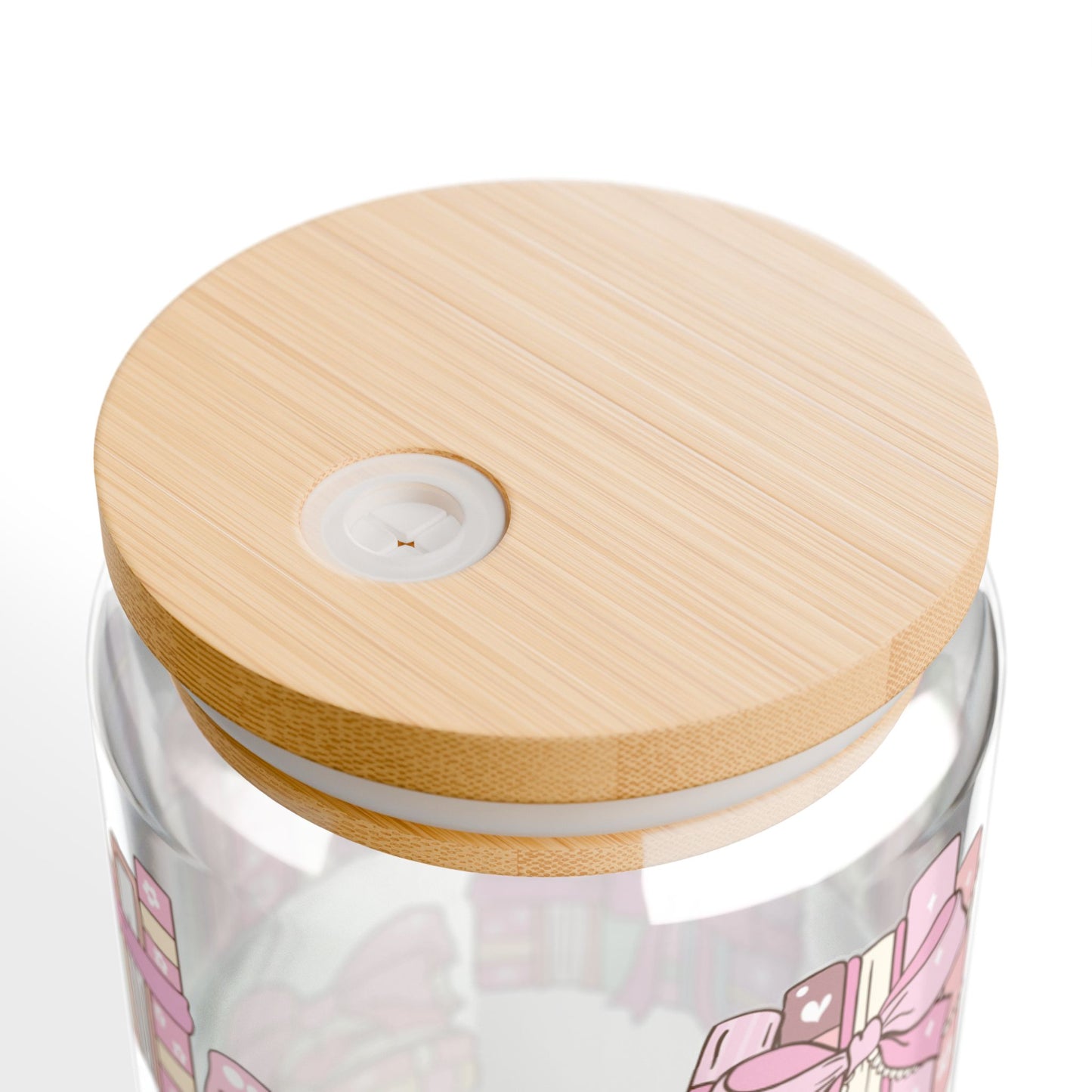 Coquette Book- Themed Glass Jar