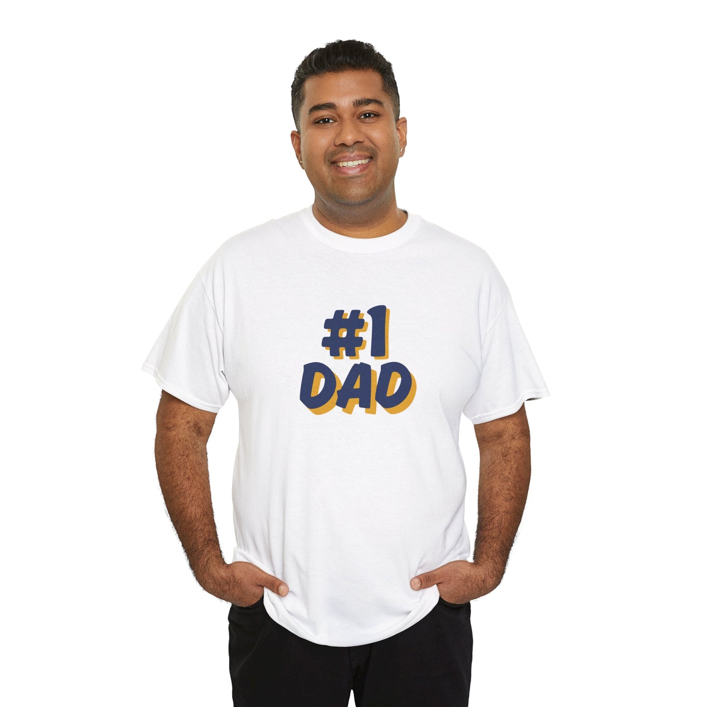 #1 Dad Cotton Tee - Perfect Father's Day Gift