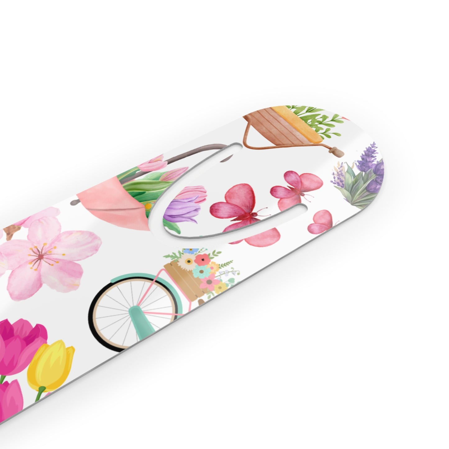 Spring Garden Aluminum Bookmark