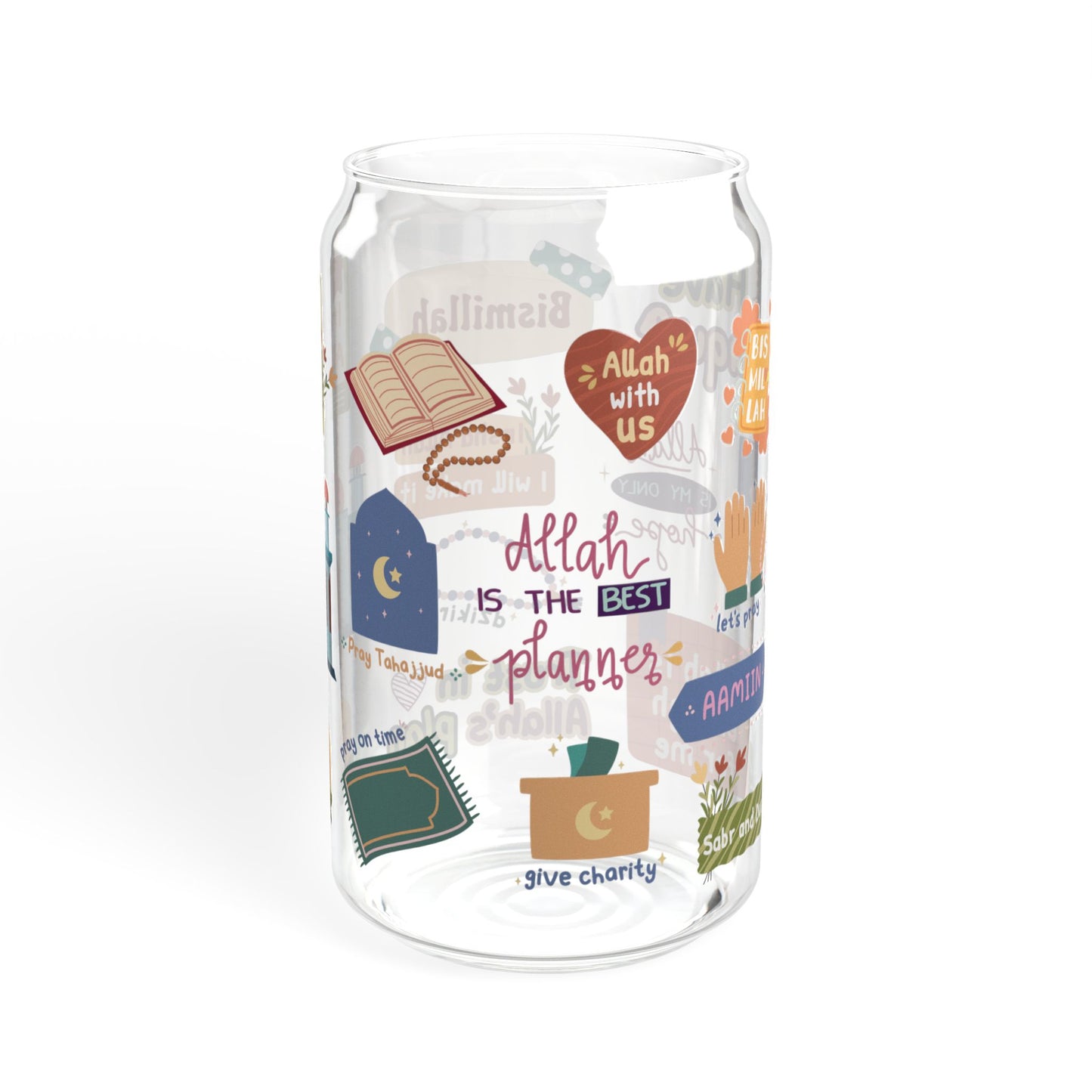 Inspirational Islamic-Themed Glass Jar
