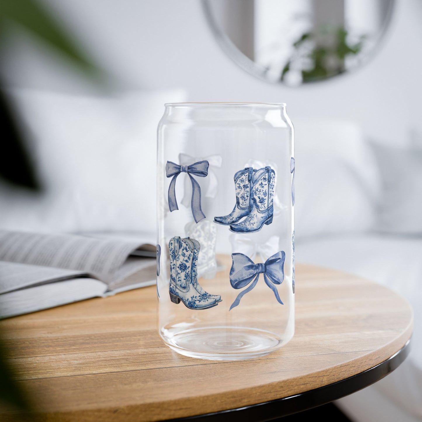 Coquette Cowgirl Glass Jar