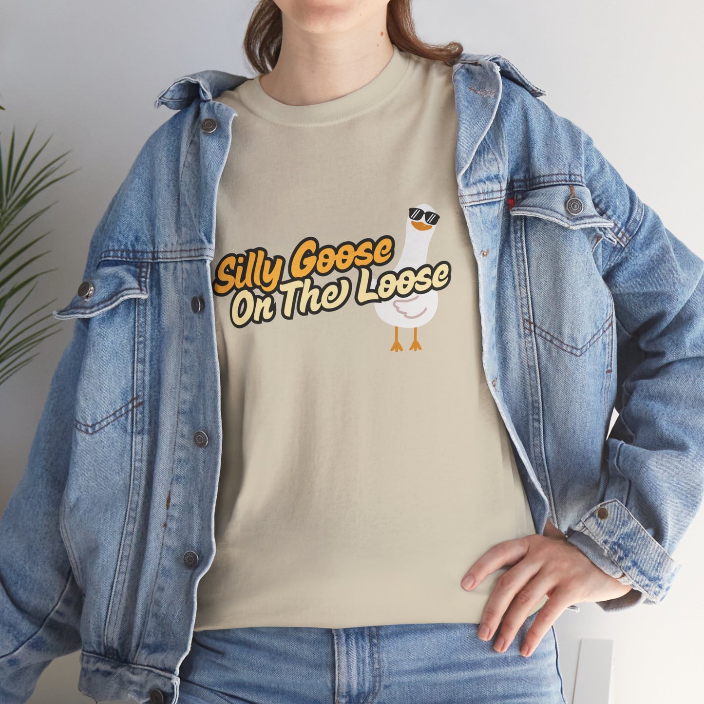 Silly Goose On The Loose Unisex Cotton Tee