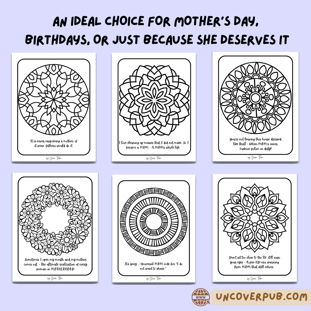 Mama's Mandala: Coloring Book With Witty Quotes