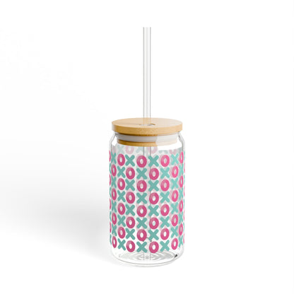 XOXO Print Glass Jar
