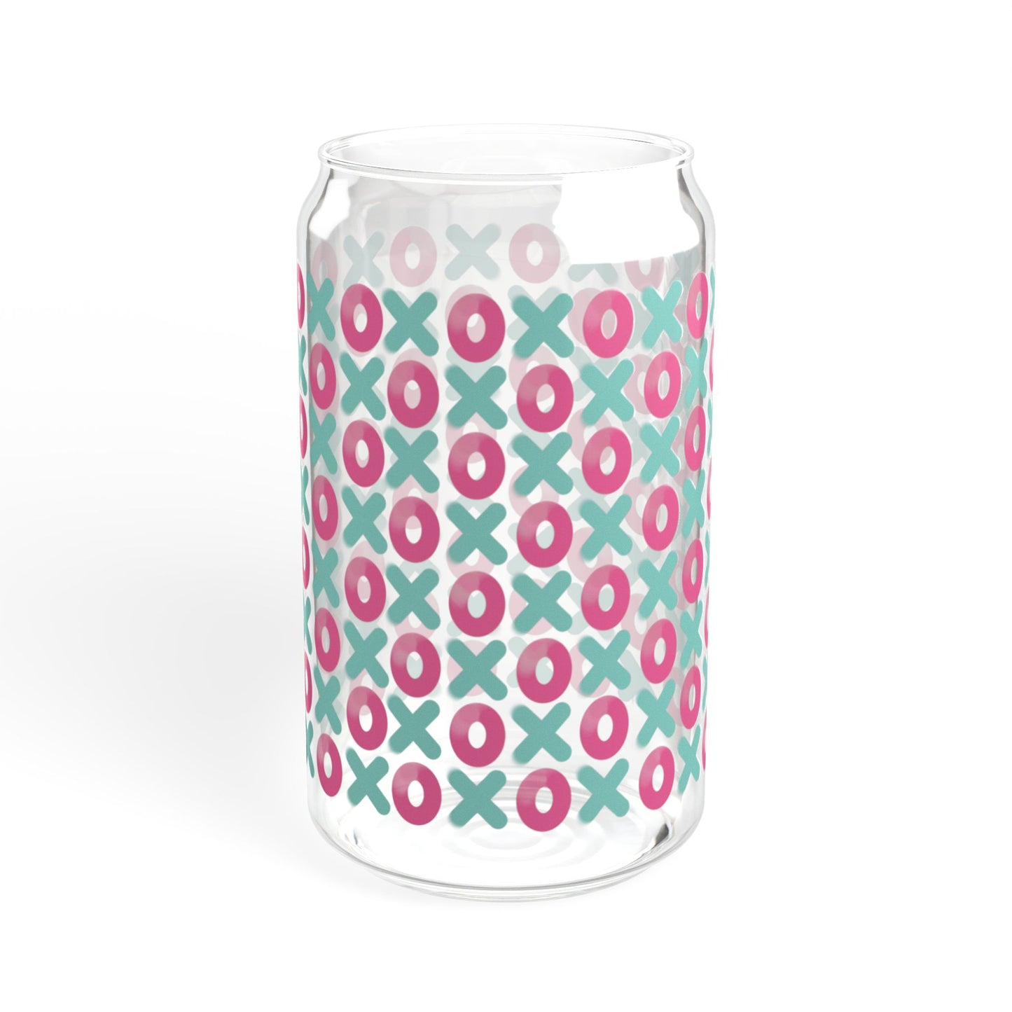 XOXO Print Glass Jar