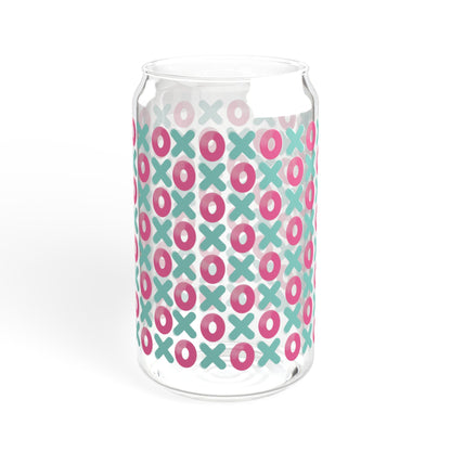 XOXO Print Glass Jar
