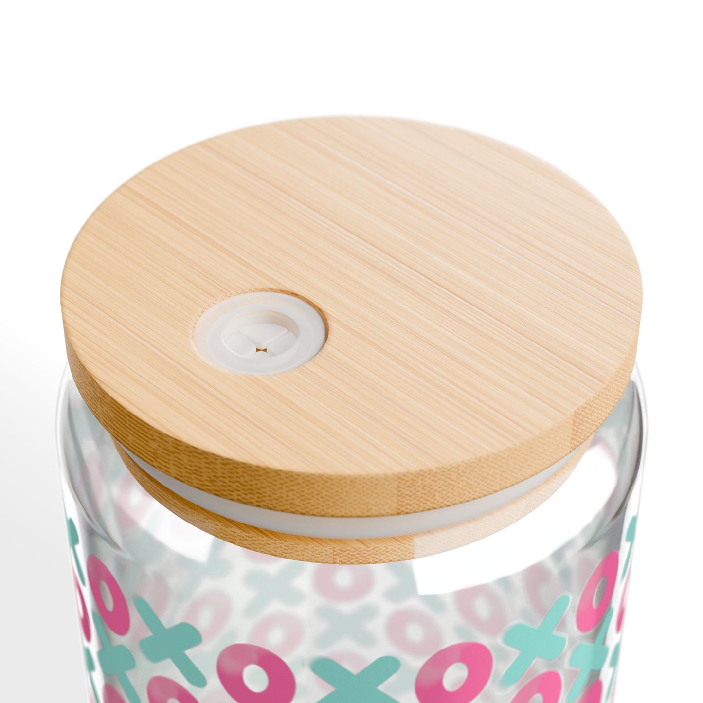 XOXO Print Glass Jar