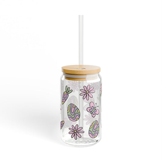 Easter Themed Glass Jar
