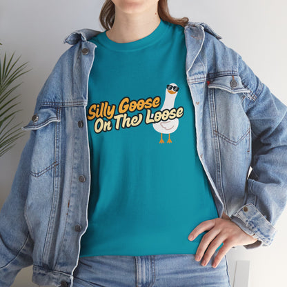 Silly Goose On The Loose Unisex Cotton Tee