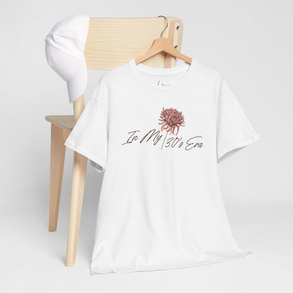"In My 30's Era" Customizable Vintage Graphic Cotton Tee Shirt